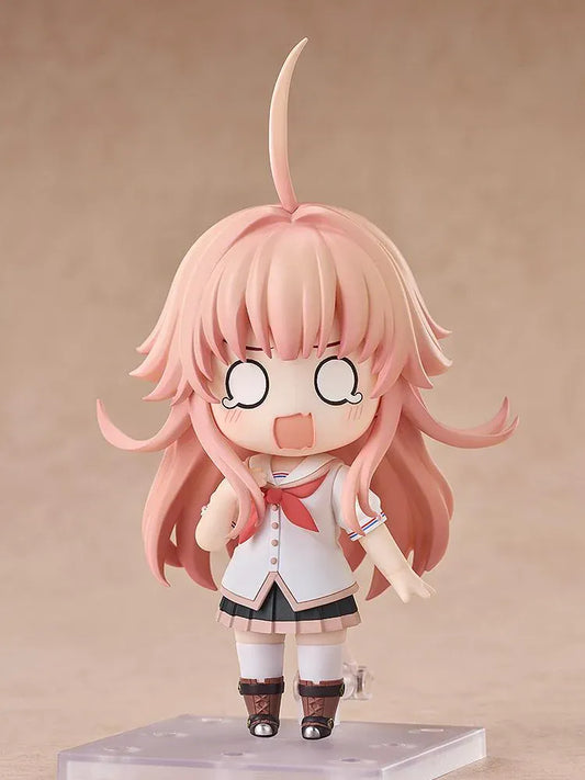 NUKITASHI THE ANIMATION Nendoroid Hinami Watarai figure wearing her school uniform with a cheerful expression