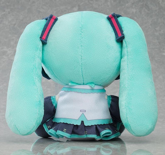 Hatsune Miku Balloon plushie with teal twin-tails, embroidered green eyes, headset, and chibi-style outfit