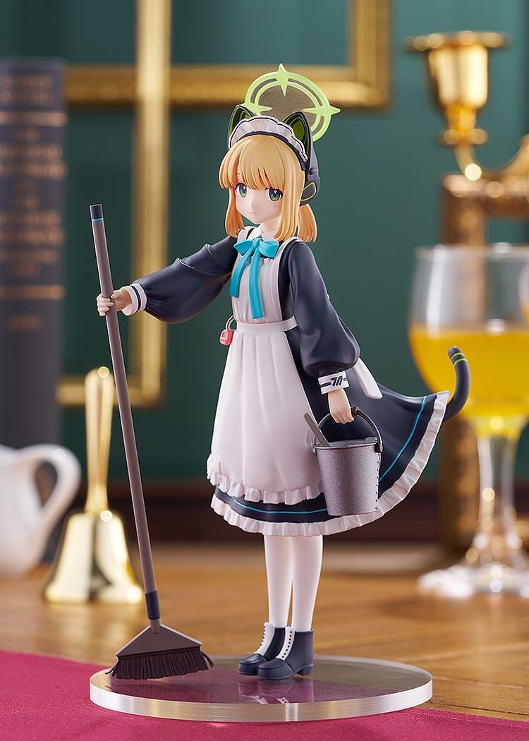 Blue Archive Pop Up Parade Midori Maid Ver. figure with broom and bucket in maid outfit