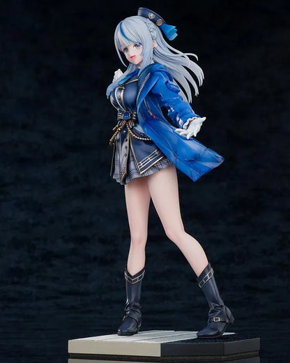 WeatherPlanet Amagai Ruka 1/7 scale figure featuring Amagai Ruka in a blue outfit with a flowing jacket and matching hat