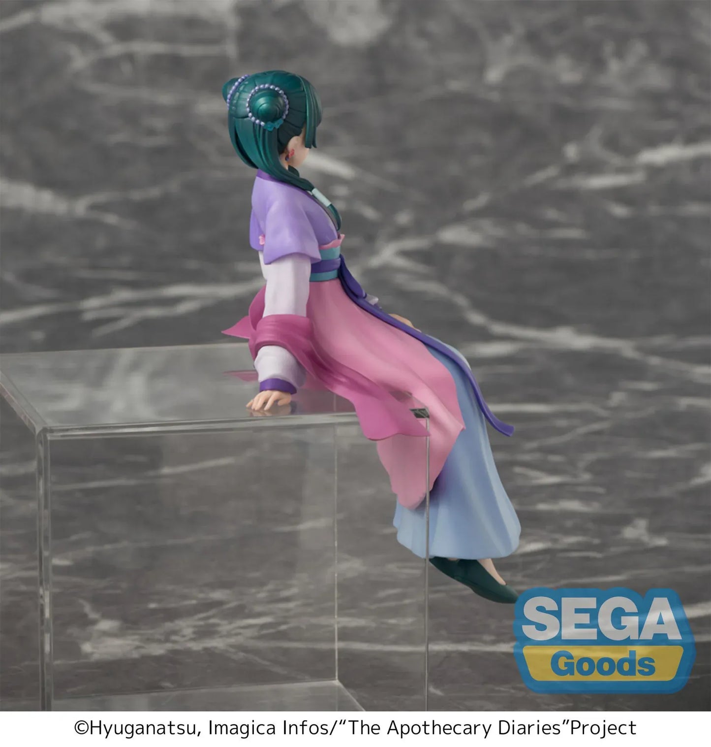 The Apothecary Diaries Maomao Moon Fairy Ver Premium Perching Figure Reissue wearing a pastel outfit in a seated pose