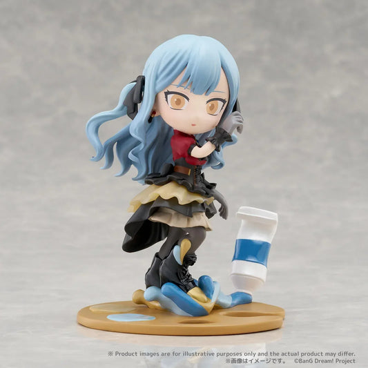 BanG Dream PalVerse Pale Ave Mujica Oblivionis chibi figure with blue hair gothic outfit and painter palette base
