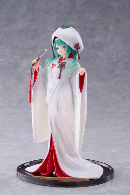 Snow Miku All Stars 2013 Ver. AMP+ Figure featuring Hatsune Miku in an elegant white and red kimono-style outfit