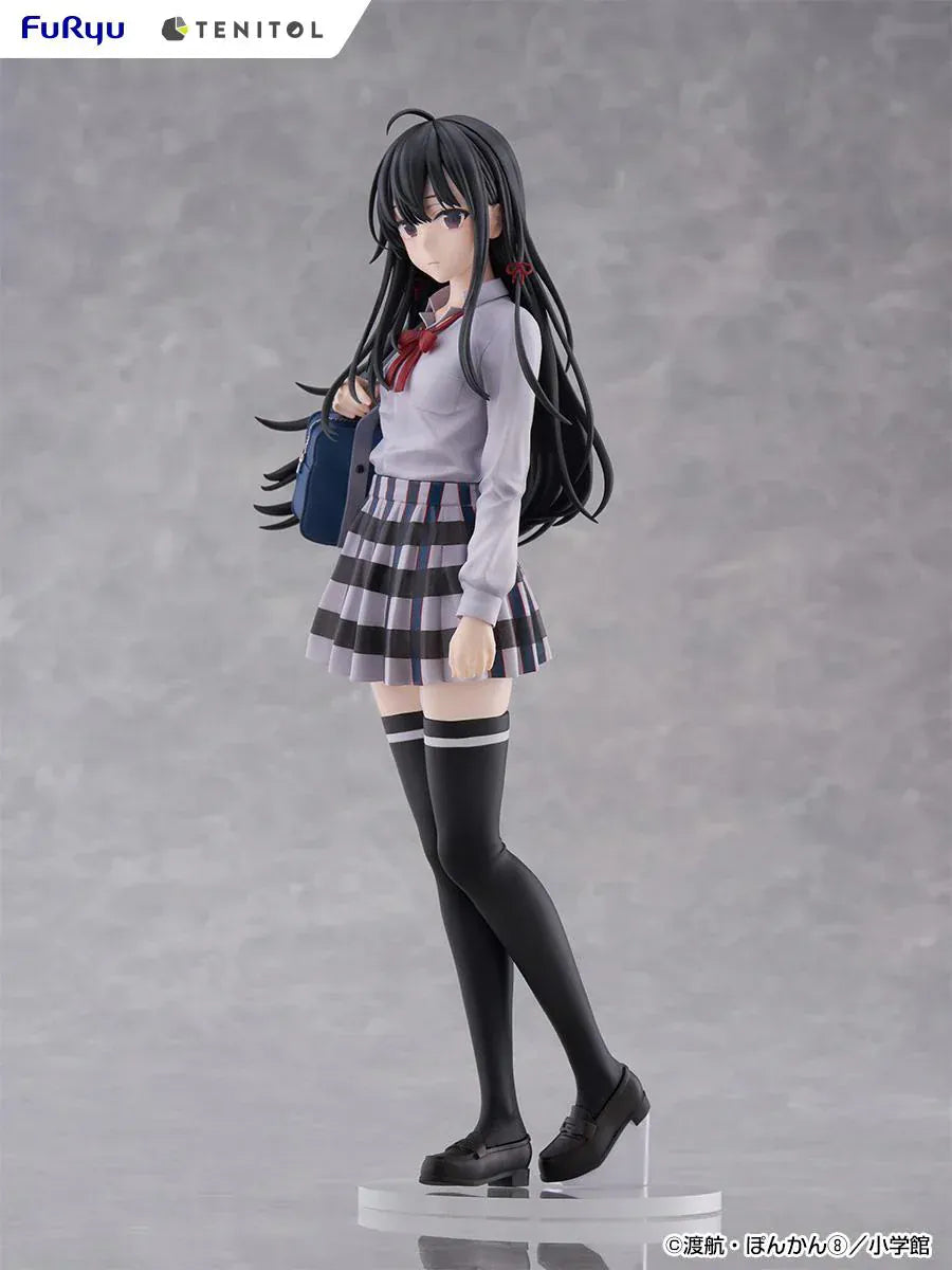 My Teen Romantic Comedy SNAFU Tenitol Tall Yukino Yukinoshita figure in school uniform holding bag