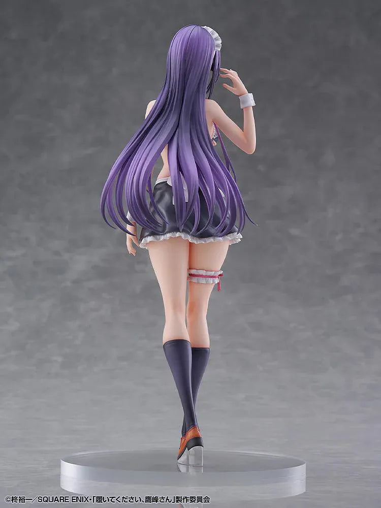 Please Put Them On, Takamine-san Takane Takamine 1/6 Scale Figure featuring Takane with long purple hair, red eyes, maid-inspired outfit, apron details, and elegant display pose.