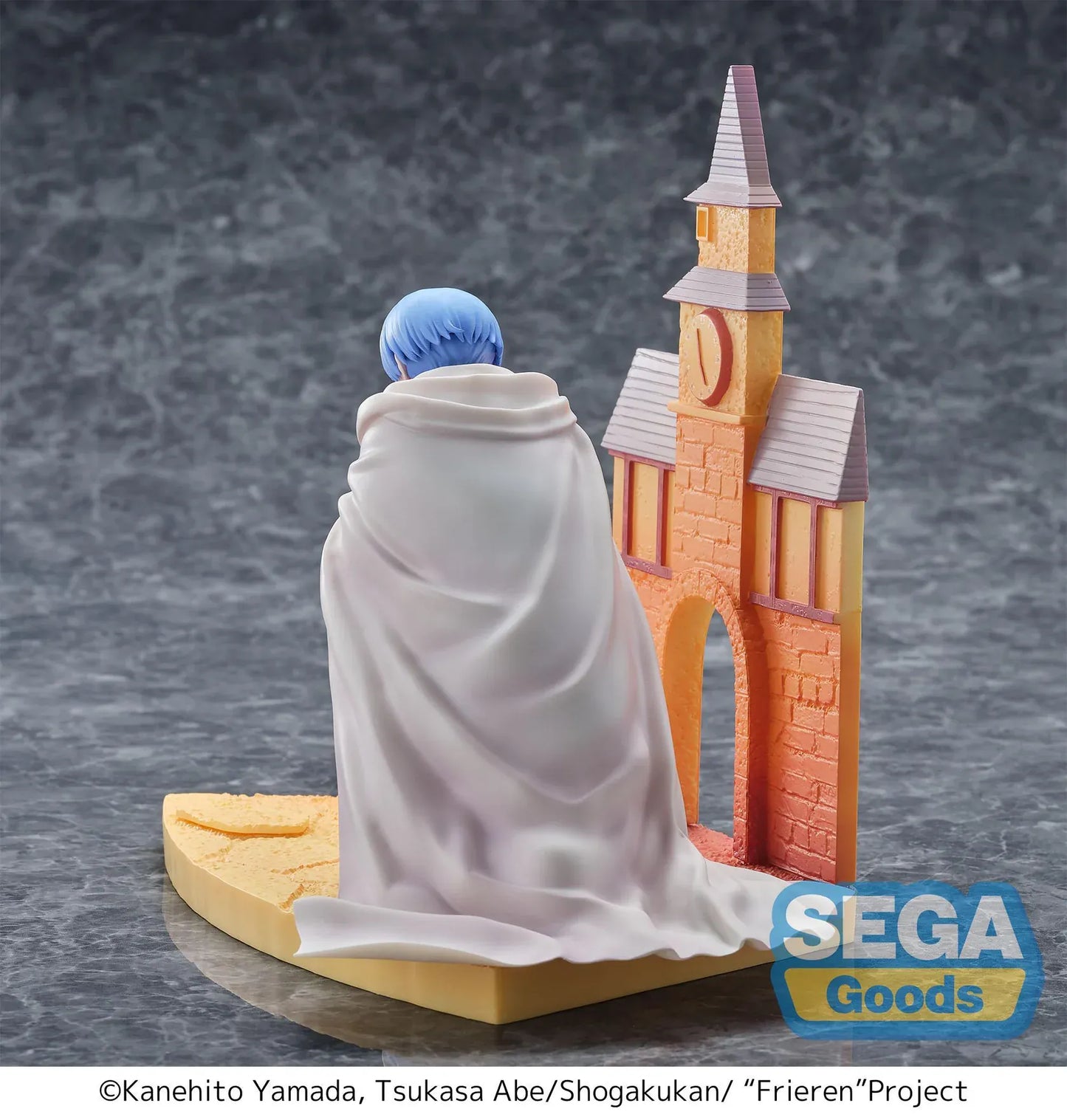Frieren Beyond Journey's End Luminasta Himmel Eternal Love Figure kneeling with ring box in front of scenic building backdrop