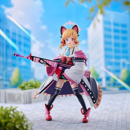 Blue Archive Momoi 1/6 scale figure holding pink rifle with cat-ear headset