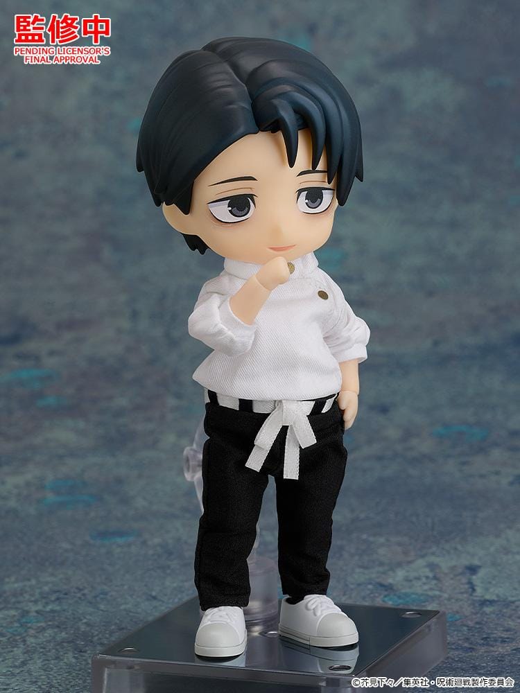 Jujutsu Kaisen Nendoroid Doll Yuta Okkotsu Execution Ver. figure wearing a white top and black pants