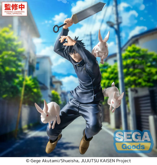 Jujutsu Kaisen Luminasta Megumi Fushiguro The Culling Game Version figure with rabbit shikigami in a dynamic battle pose