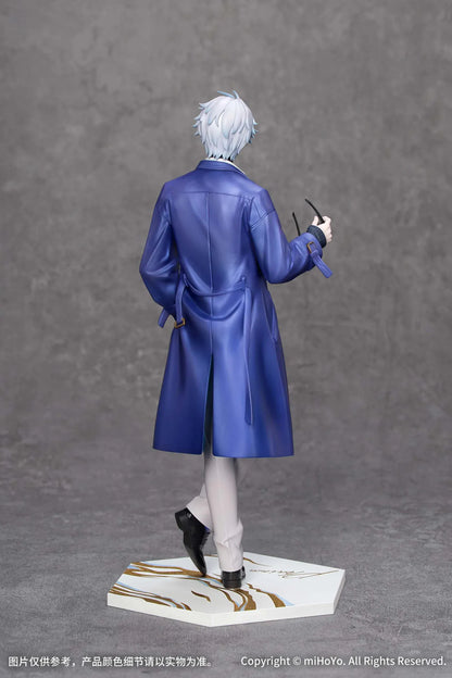 Gift+ Honkai Star Rail Phainon Express Travel Notes Ver. 1/8 Scale Figure wearing a blue long coat and holding glasses