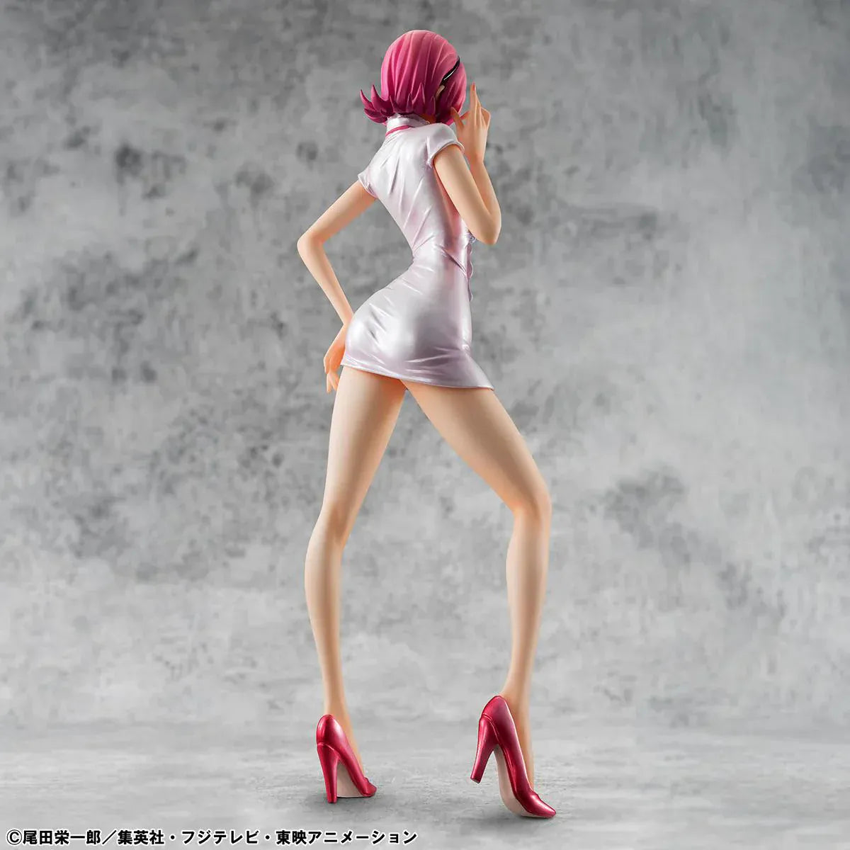 One Piece Portrait of Pirates Vinsmoke Reiju Limited Edition rerun figure wearing white dress with pink heels