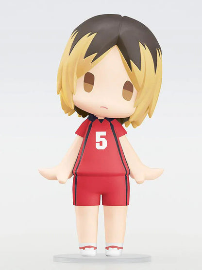 Chibi Kenma Kozume Hello! Good Smile figure in red Nekoma volleyball uniform.