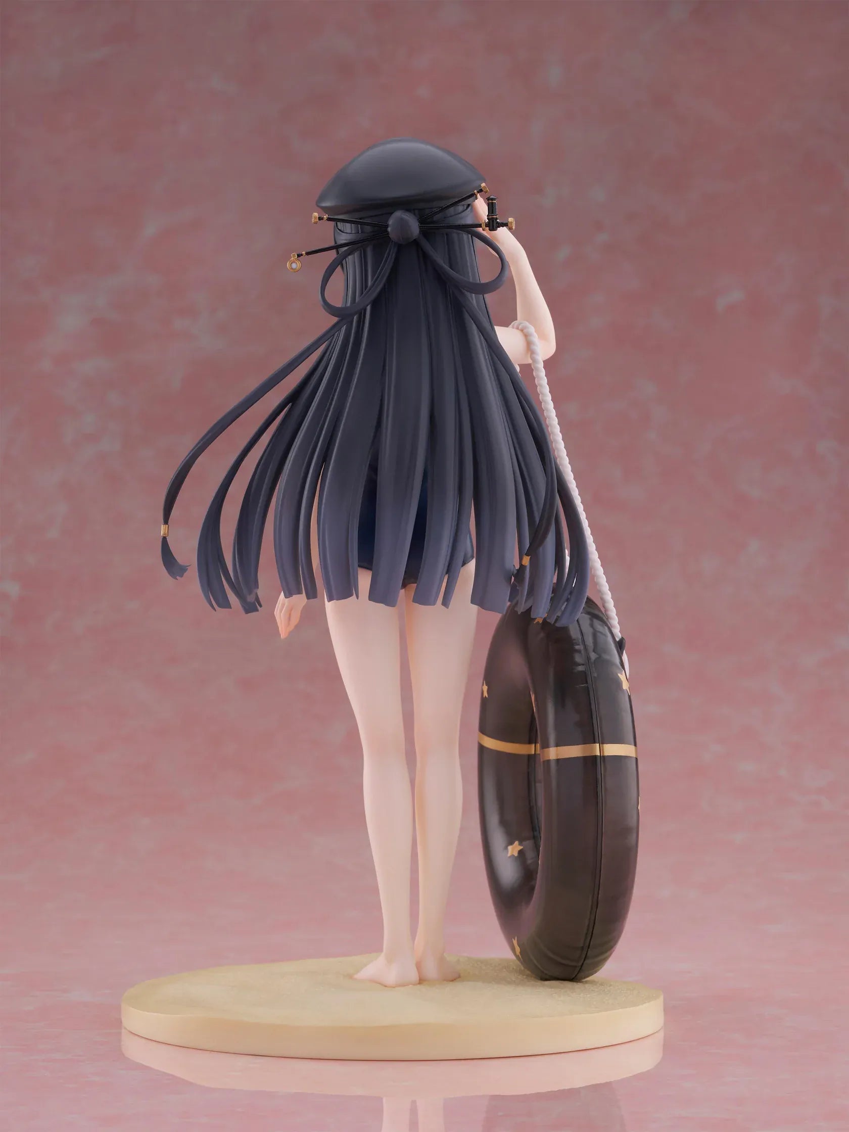 Maitetsu Last Run Hachiroku School Swimsuit Ver. 1/6 Scale Figure with conductor cap, salute pose, inner tube accessory, and display base
