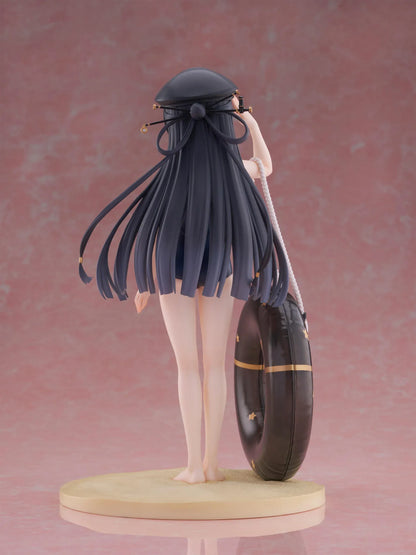 Maitetsu Last Run Hachiroku School Swimsuit Ver. 1/6 Scale Figure with conductor cap, salute pose, inner tube accessory, and display base