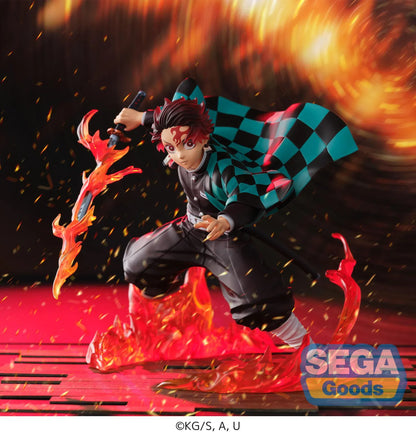Demon Slayer Kimetsu no Yaiba FiGURiZMa Tanjiro Kamado Transparent World Figure with sword and translucent flame effects