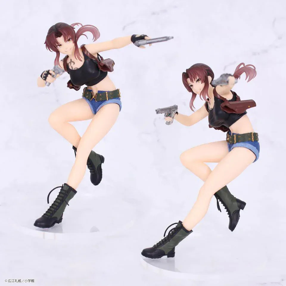 Black Lagoon VIVIT Revy action pose figure holding dual pistols