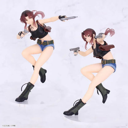 Black Lagoon VIVIT Revy action pose figure holding dual pistols