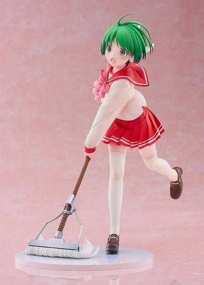 To Heart Multi 1/7 scale figure featuring Multi in her classic school uniform holding a mop in a cheerful cleaning pose
