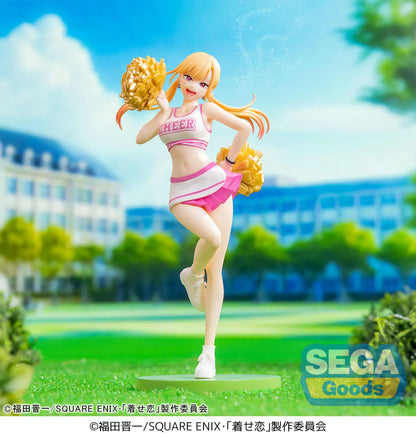 Marin Kitagawa Luminasta Cheering figure wearing a pink-and-white cheerleading uniform and holding golden pom-poms.
