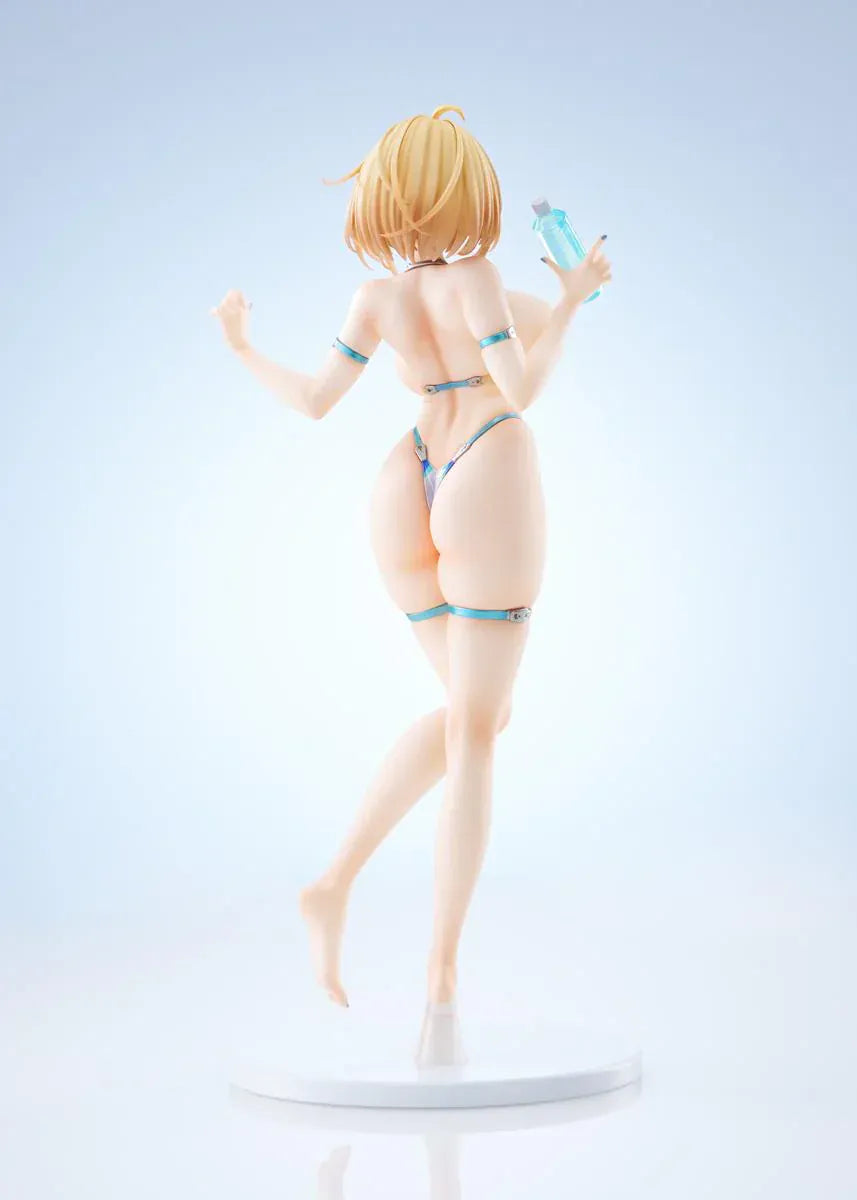 Bunny Suit Planning Sophia F. Shirring High-Cut Swimsuit Version 1/6 scale anime figure posed on round display base