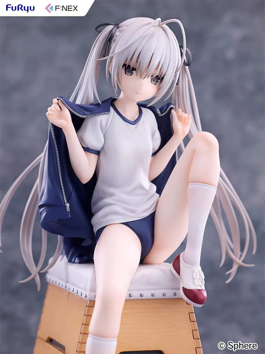 Yosuga no Sora Sora Kasugano Bloomers Ver 1/7 scale figure sitting on wooden vaulting box wearing gym uniform and bloomers.