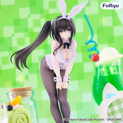 To Love-Ru Darkness BiCute Bunnies Yui Kotegawa Figure wearing a black and white bunny outfit with fishnet tights and white bunny ears