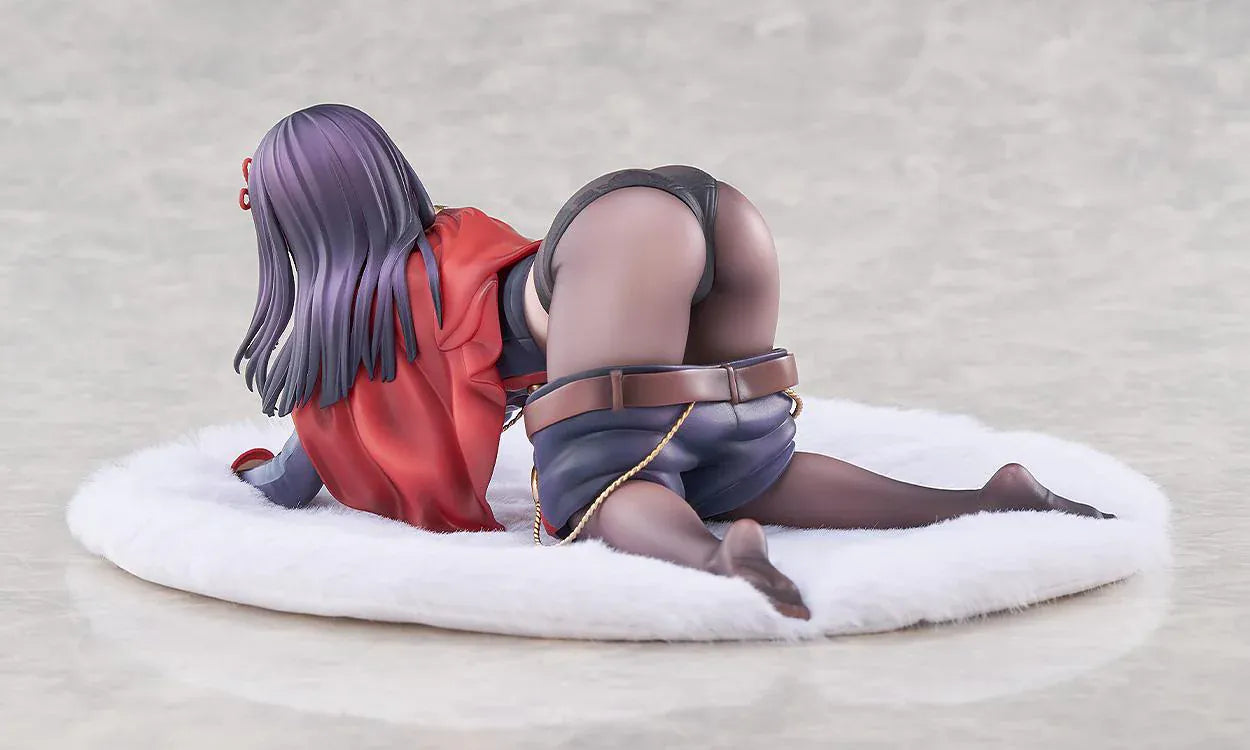 Chained Soldier Ren Yamashiro 1/7 Scale Figure featuring Ren with long dark hair, red-and-black outfit details, and a bold display pose on a soft base.