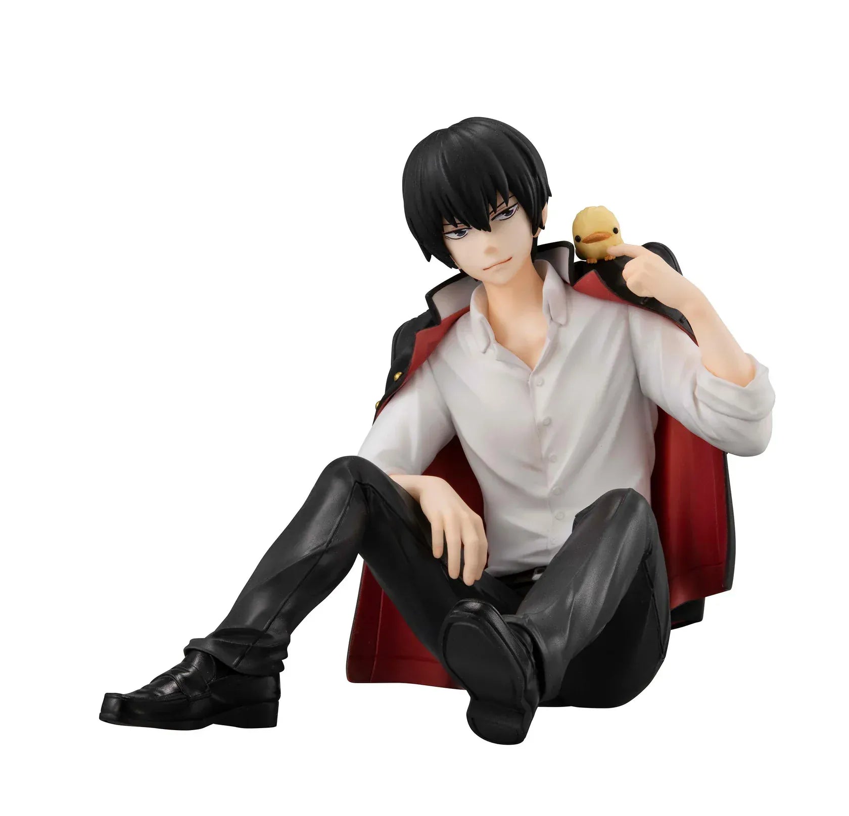 “Katekyo Hitman Reborn G.E.M. Series Hibari Kyoya sitting pose figure with Hibird on shoulder”