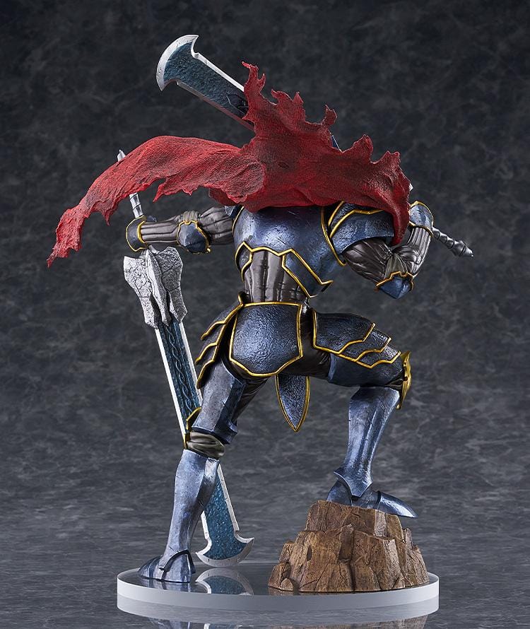 Overlord The Holy Kingdom POP UP PARADE SP Momon Figure with dark armor, red cape, and dual greatswords