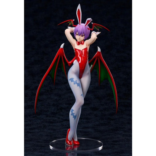 Darkstalkers Lilith Bunny Ver. 1/4 scale figure featuring a glossy bunny outfit, bat wings, and fishnet stockings