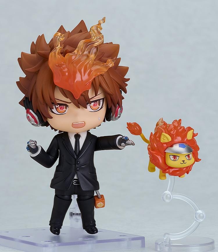Reborn Nendoroid Tsunayoshi Sawada Black Suit Ver with dying will flame effect