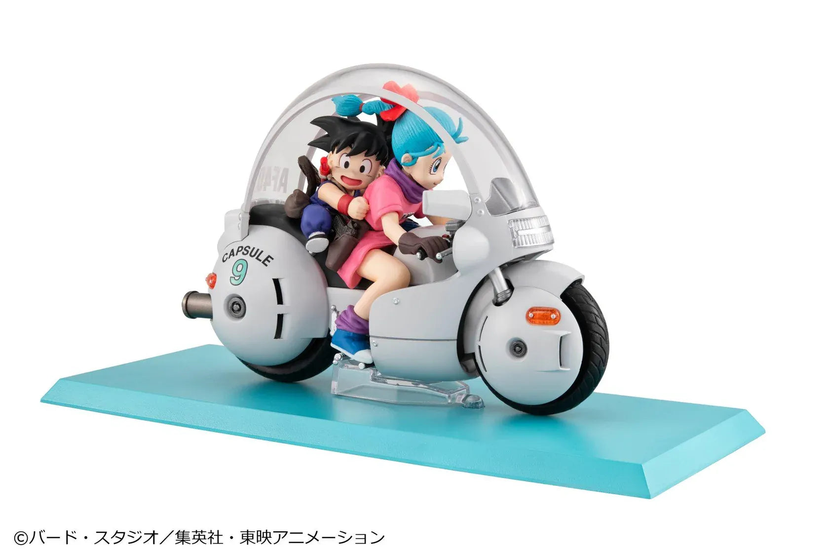 Dragon Ball Desktop Real McCoy 06 Son Goku and Bulma riding Capsule Corp motorcycle figure