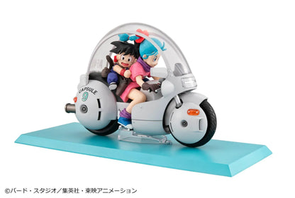 Dragon Ball Desktop Real McCoy 06 Son Goku and Bulma riding Capsule Corp motorcycle figure