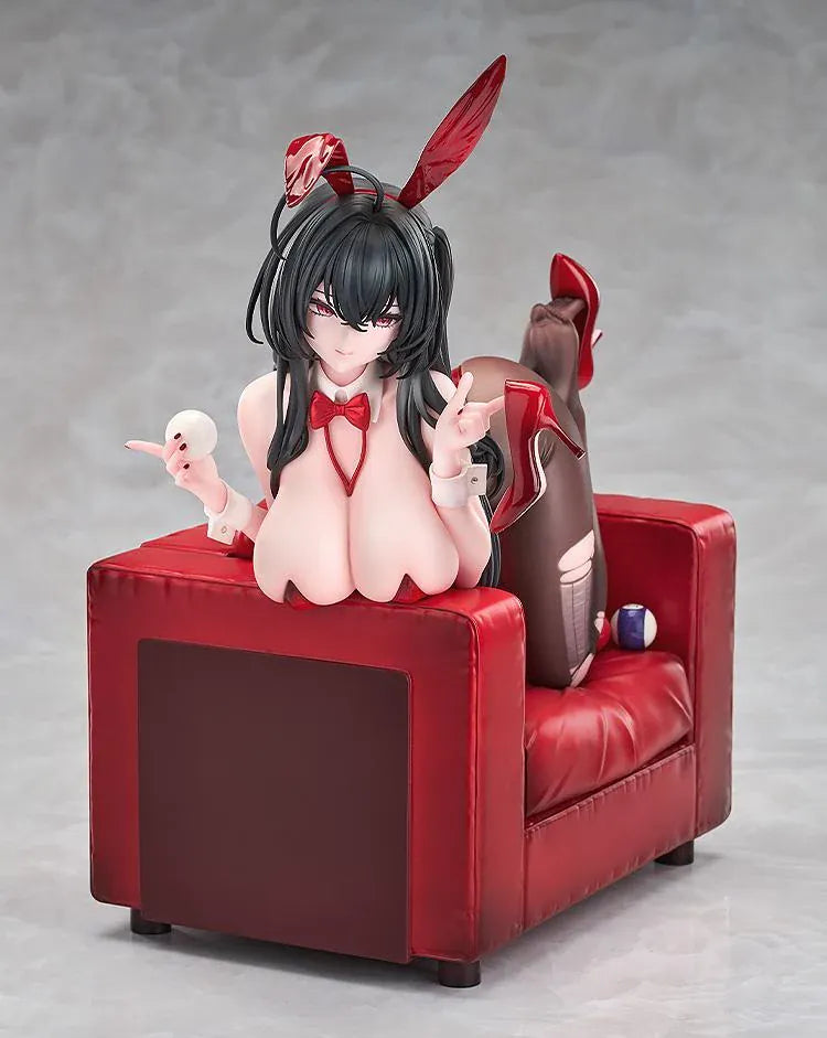 Azur Lane Taihou Fun on the Baize Illustration Ver. 1/7 scale figure in bunny outfit posing on red chair