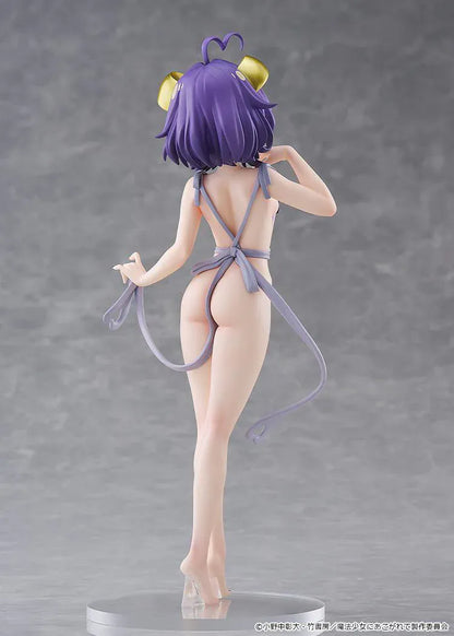 Gushing over Magical Girls POP UP PARADE L Magia Baiser Naked Apron Ver. featuring Magia Baiser with purple hair, horn details, apron-style outfit, and mischievous pose.