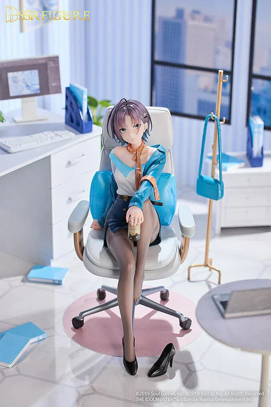The Idolmaster Shiny Colors Mahjong Soul Asakura Toru Effortless Work Ver 1/7 scale figure seated in office chair