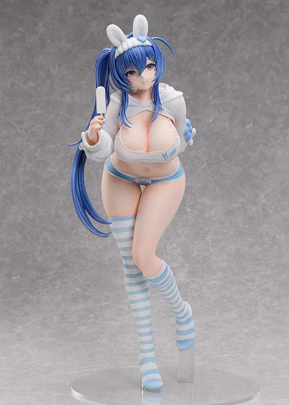 Azur Lane New Jersey Private Quarters Ver 1/3 Scale Figure with blue hair, bunny accessories, striped socks and frozen treat