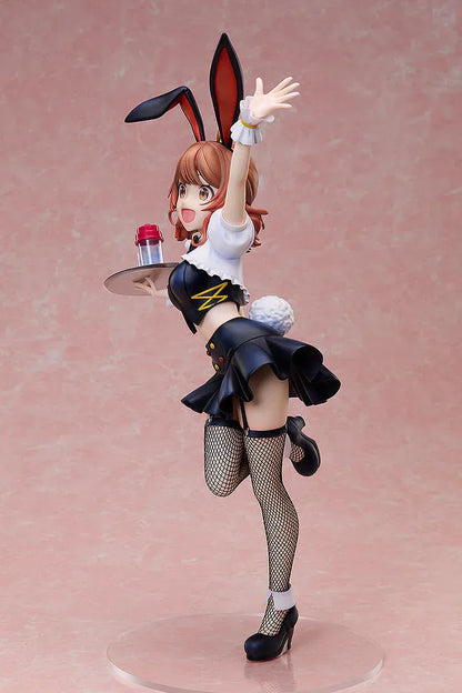 The Idolmaster Gakuen B-Style Ume Hanami Bunny Ver 1/4 scale figure holding a tray and waving in dynamic pose