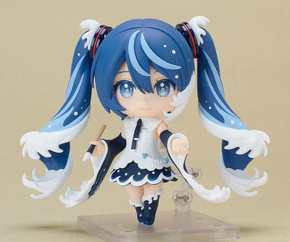 Hatsune Miku Katsushika Hokusai Collaboration Nendoroid featuring blue wave-inspired twin-tails and a white-and-navy outfit.