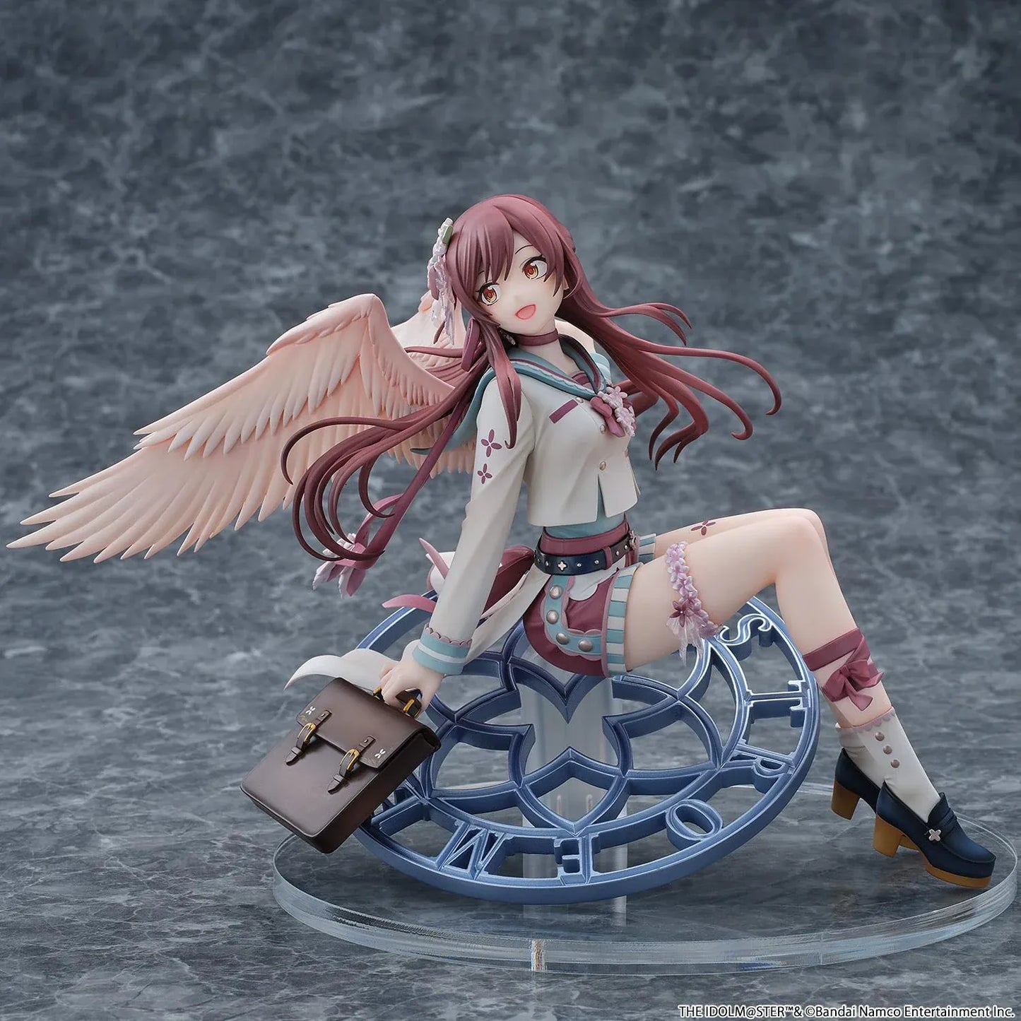 Amana Osaki Gardienne Tourmaline 1/6 scale figure with wings seated on clock base with handbag