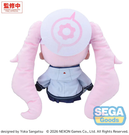 Blue Archive Fuwa Petit Koyuki BIG Plush with pink twin-tail hair, school outfit, and cute chibi plush design