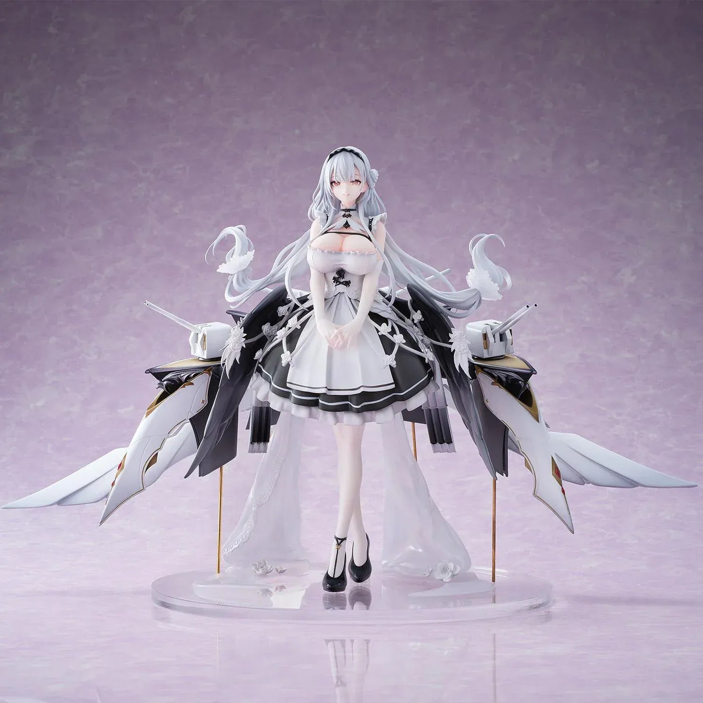 Shira Heavy Equipment 1/6 Scale Figure Azur Lane anime shipgirl with mechanical rigging and elegant outfit