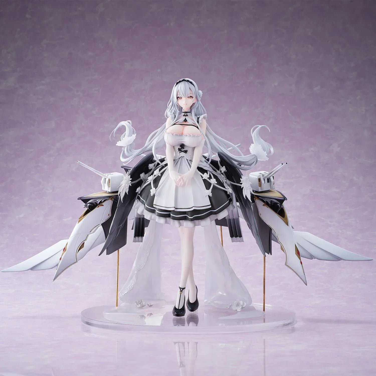 Shira Heavy Equipment 1/6 Scale Figure Azur Lane anime shipgirl with mechanical rigging and elegant outfit
