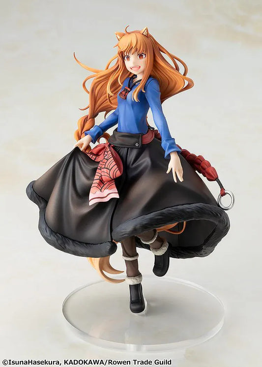 Spice and Wolf Merchant Meets the Wise Wolf Holo non-scale figure based on an illustration by Jyuu Ayakura with flowing hair and wolf ears