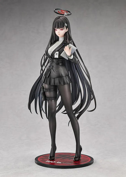 Blue Archive Rio 1/7 Scale Figure featuring Rio in her black business attire with tablet, halo, and themed display base