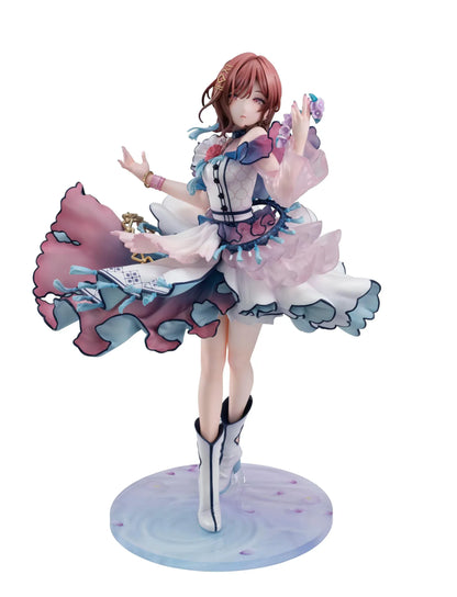 The Idolmaster Shiny Colors Lucrea Madoka Higuchi Merry Figure with pastel idol dress, floral accessories, flowing skirt, and elegant pose