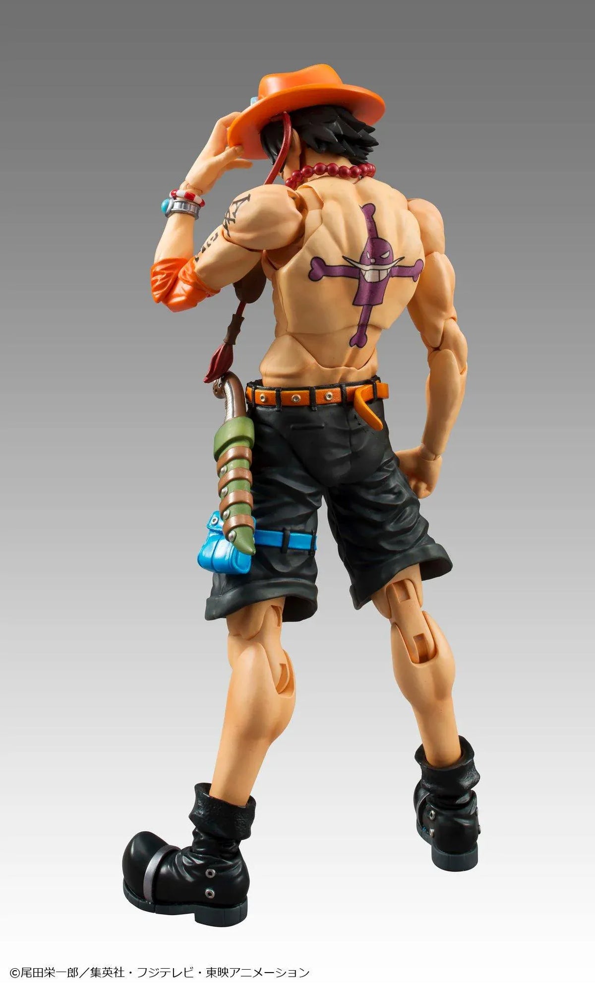One Piece Variable Action Heroes Portgas D. Ace articulated action figure wearing his orange hat and black shorts