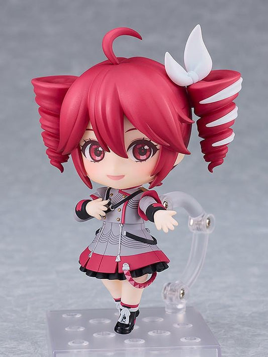 UTAU Nendoroid No.2344 Kasane Teto Synthesizer V AI Ver. reissue figure with twin-drill hairstyle and red outfit