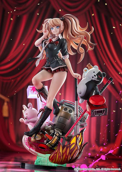 Danganronpa 15th Anniversary 1/7 scale Junko Enoshima figure with Monokuma and detailed diorama base