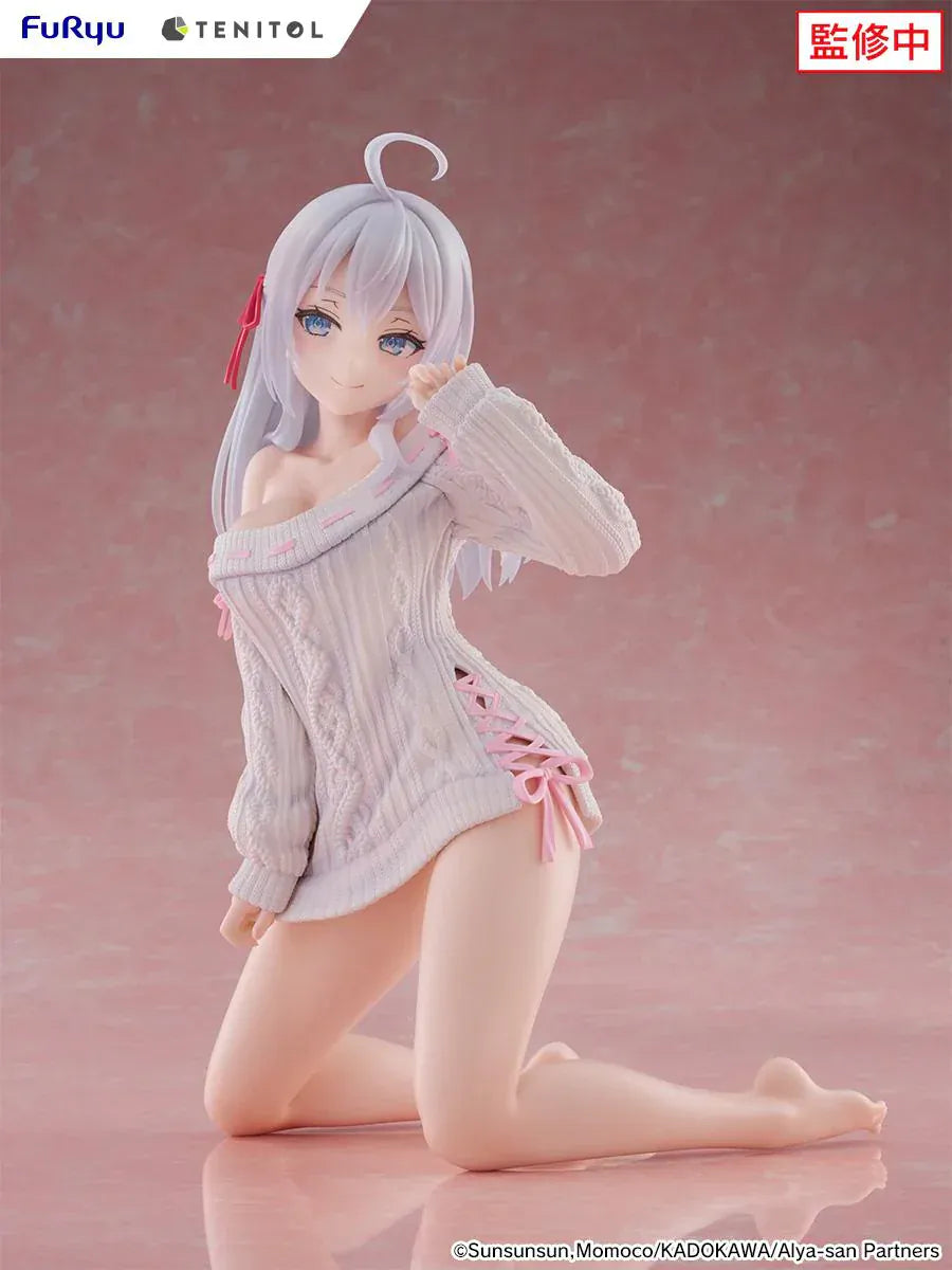 Alya knit version Tenitol Big Noodle Stopper figure Alya Sometimes Hides Her Feelings in Russian anime collectible